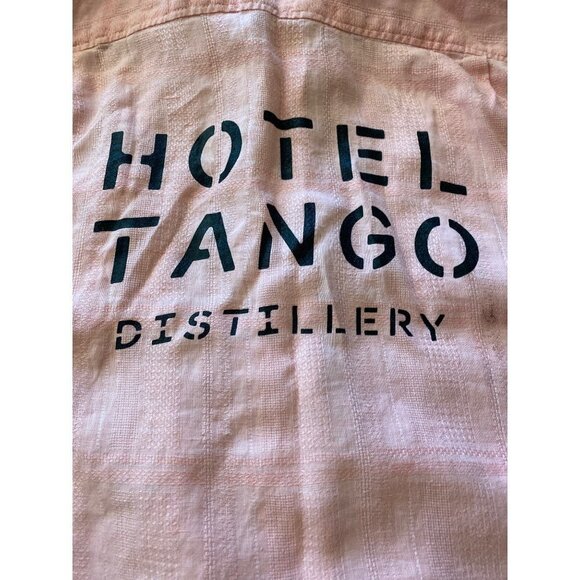 Tommy Bahama Pink Linen Hotel Tango Button Down Short Sleeved Shirt Size M - Picture 7 of 10